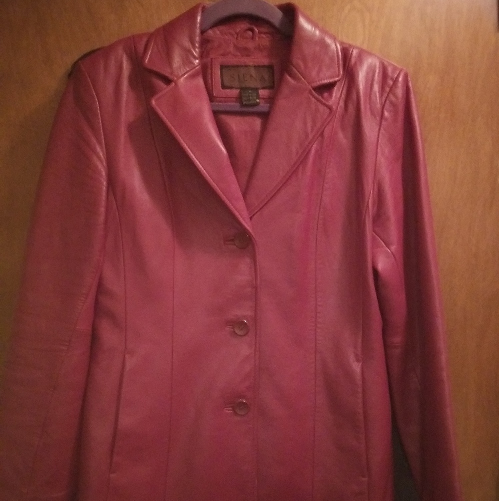 Siena Red Leather Jacket